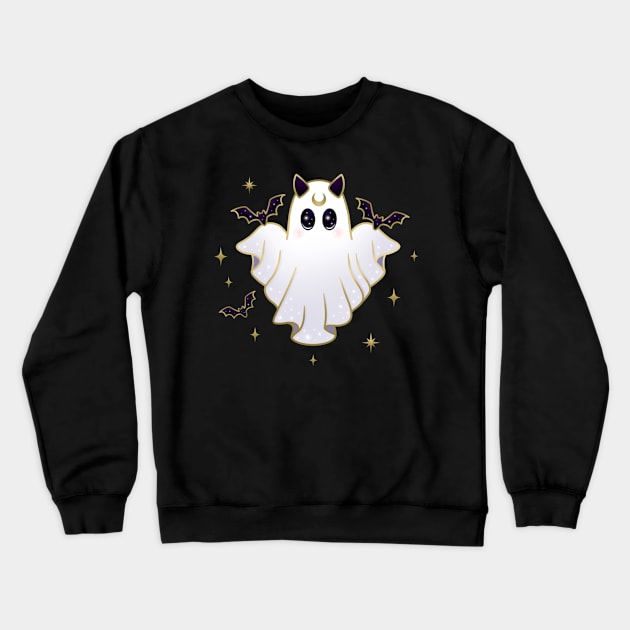 Aquarius Bat Ghost Crewneck Sweatshirt by moonstruck crystals